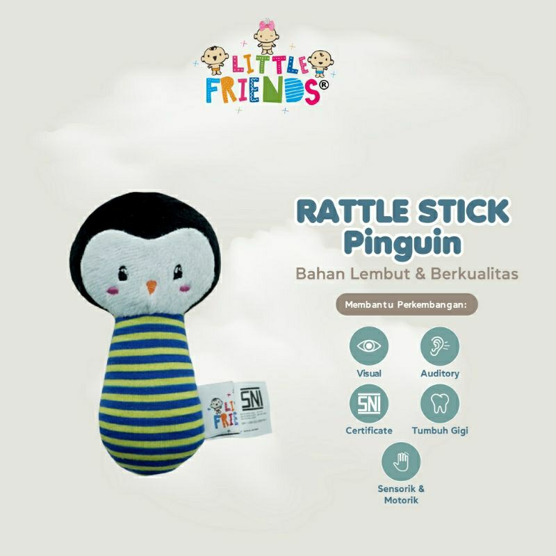 BONEKA RATTLE STICK LITTLE FRIENDS