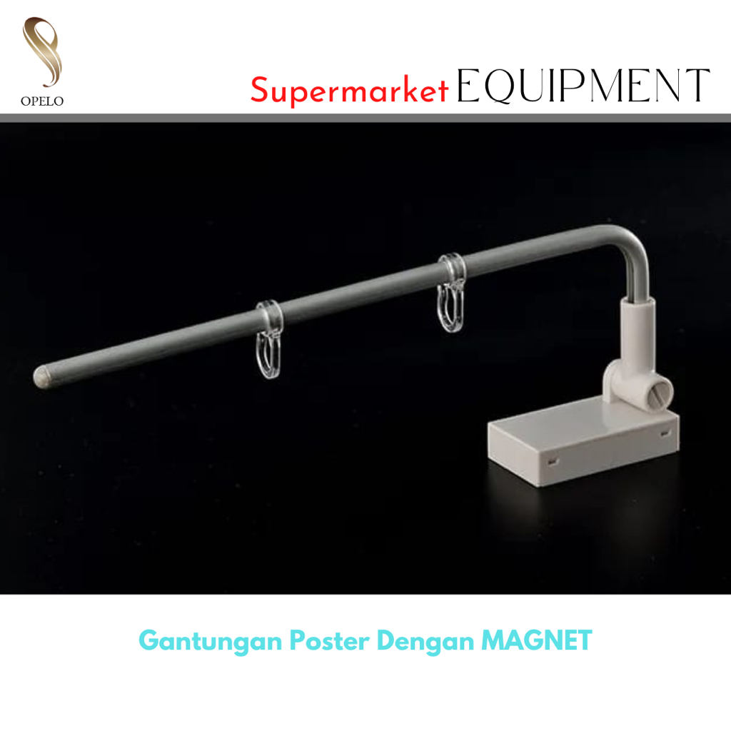 STAND BANNER SUPERMARKET MAGNET GANTUNGAN HARGA SUPERMAEKET
