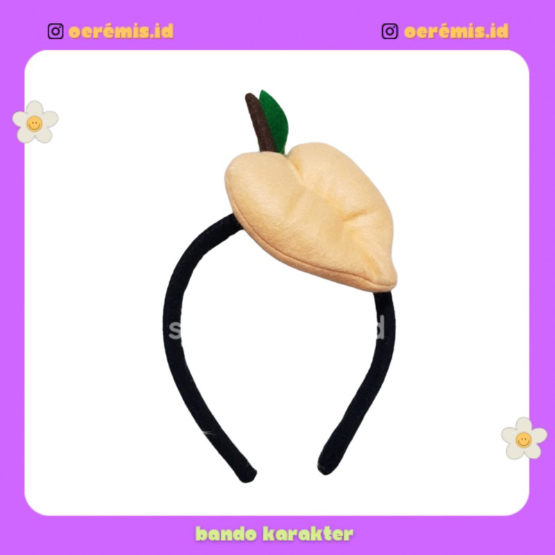 BANDO KARAKTER BUAH PEACH / BANDO COSPLAY BUAH PEACH / BANDO BUAH PERSIK / BANDO BUAH BUAHAN