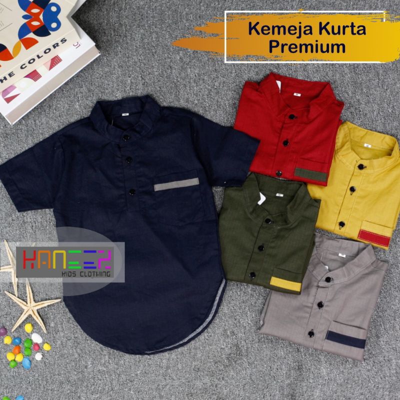 Kiyosi Baju Koko Anak Premium Kemeja Kurta Laki Laki Usia 1-4 Tahun