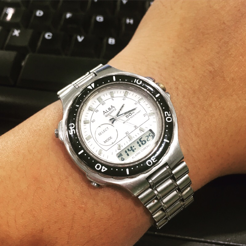 jam tangan Alba bekas Dual time