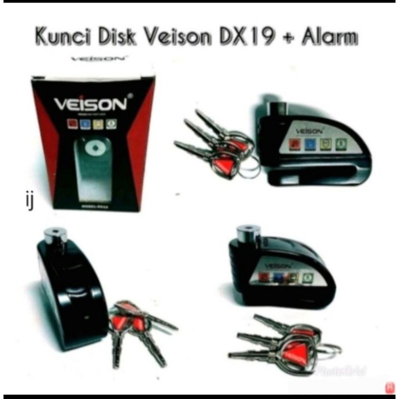 Kunci disk gembok cakram Veison DX19 Alarm Veison DX19