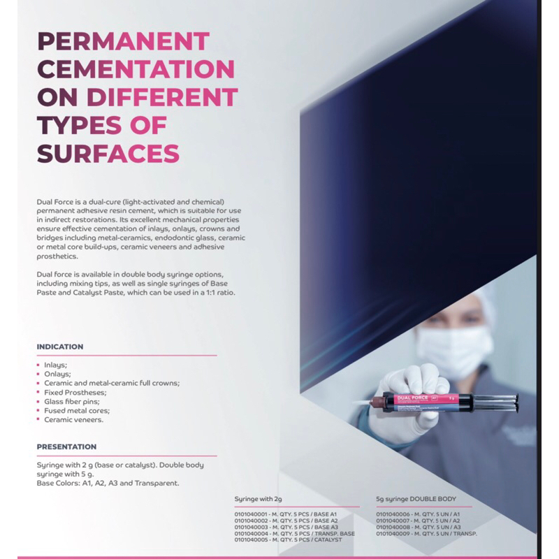 lem crown resin cement maquira core built up force resin cement inlays , onlays , ceramic and metal 