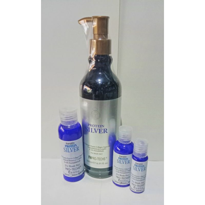 (BISA COD) Keratin Smoothing Treatment Protein Pro-techs Silver