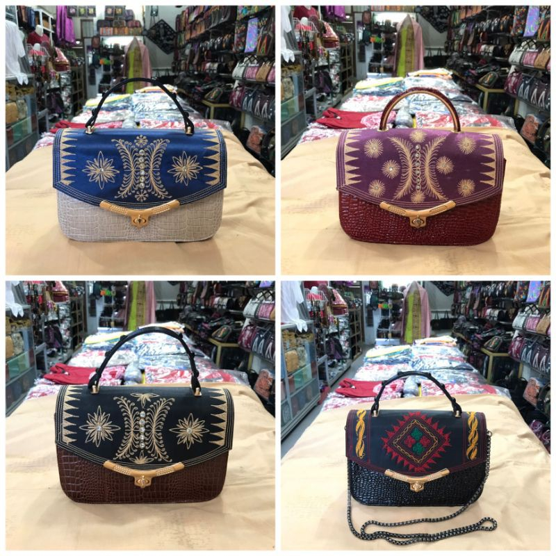 TAS ACEH:TAS BAHAN KULIT SENTETIS TALI RANTAI KOMBINASI PRADA MEWAH,RAPI CANTIK,AMAN&NYAMAN DIGUNAKA