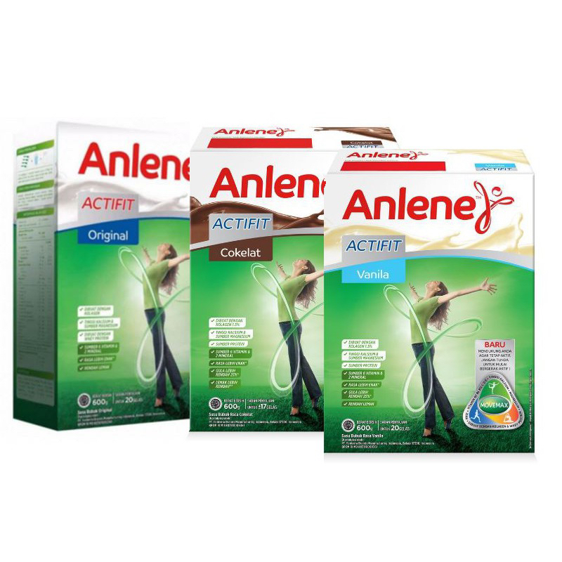 

Anlene actifit vanila / coklat / original 600 gram (590 gram)