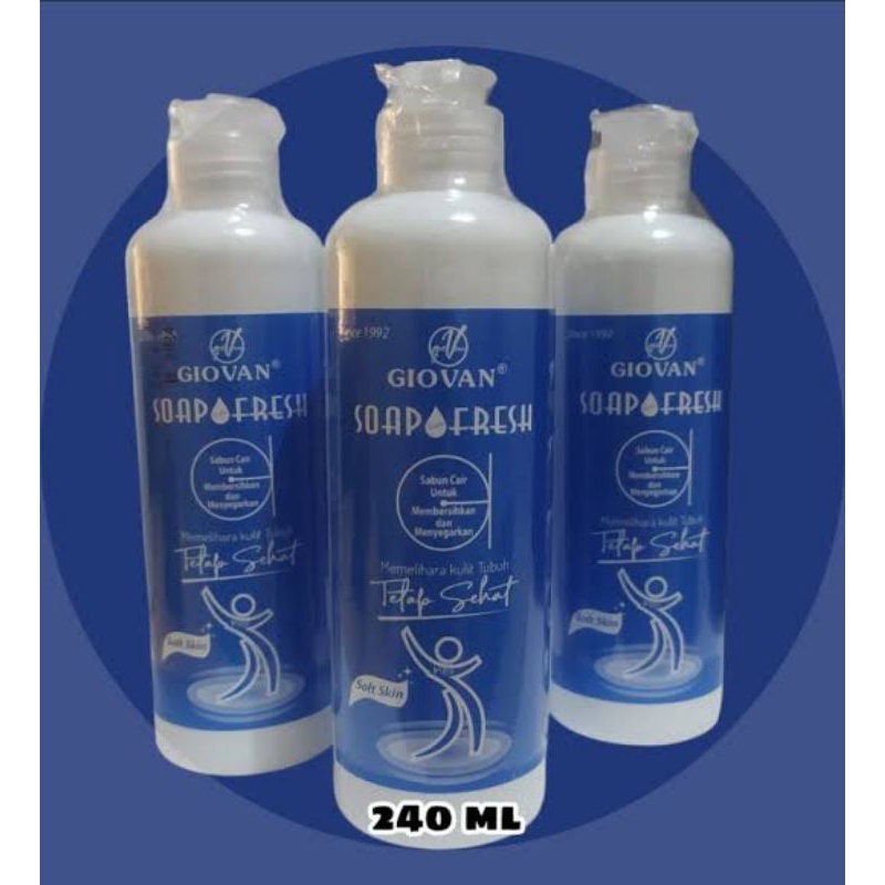 GIOVAN SOAP FRESH 240 ML / SABUN BAYI CAIR GIOVAN SOAP BESAR 240 ML