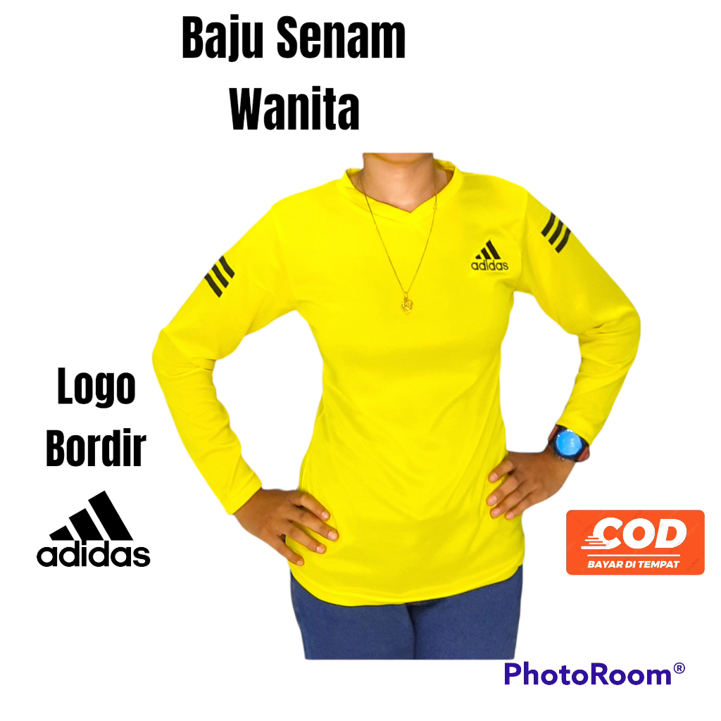 Baju atasan olahraga lengan  panjang kaos senam aerobic joging voli gym wanita