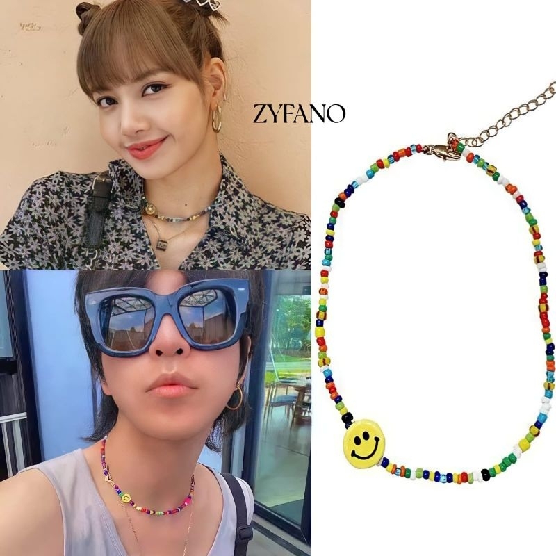 Wamile Necklace - Kalung Rantai Manik Blackpink Kalung Manik Blackpink Kalung Manik Wanita Kalung Ma