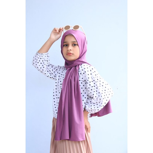 Pashmina Instant Bayi dan Anak 0-6 Tahun - Jilbab Jersey Premium Kerudung Anak Hijab Pastan