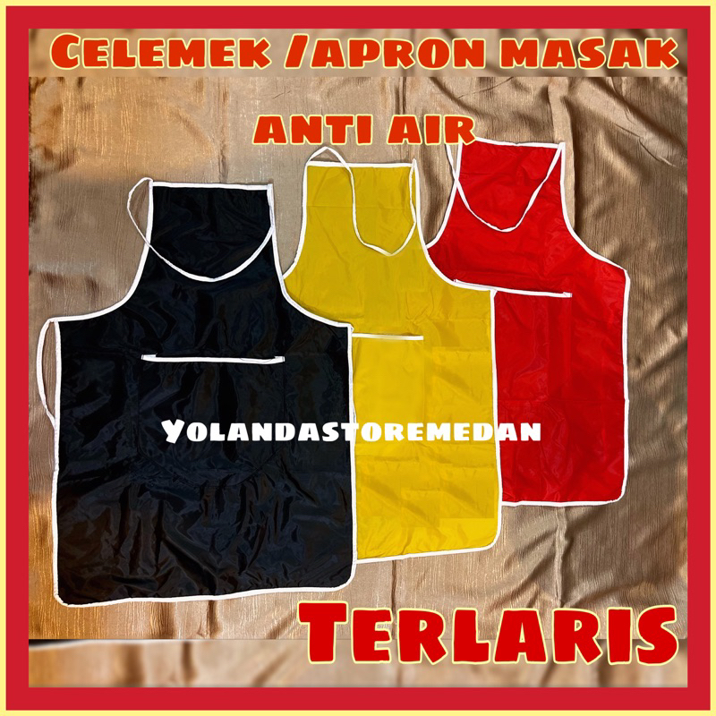 YSM- Celemek Apron Barista Masak Anti Air Waterproof