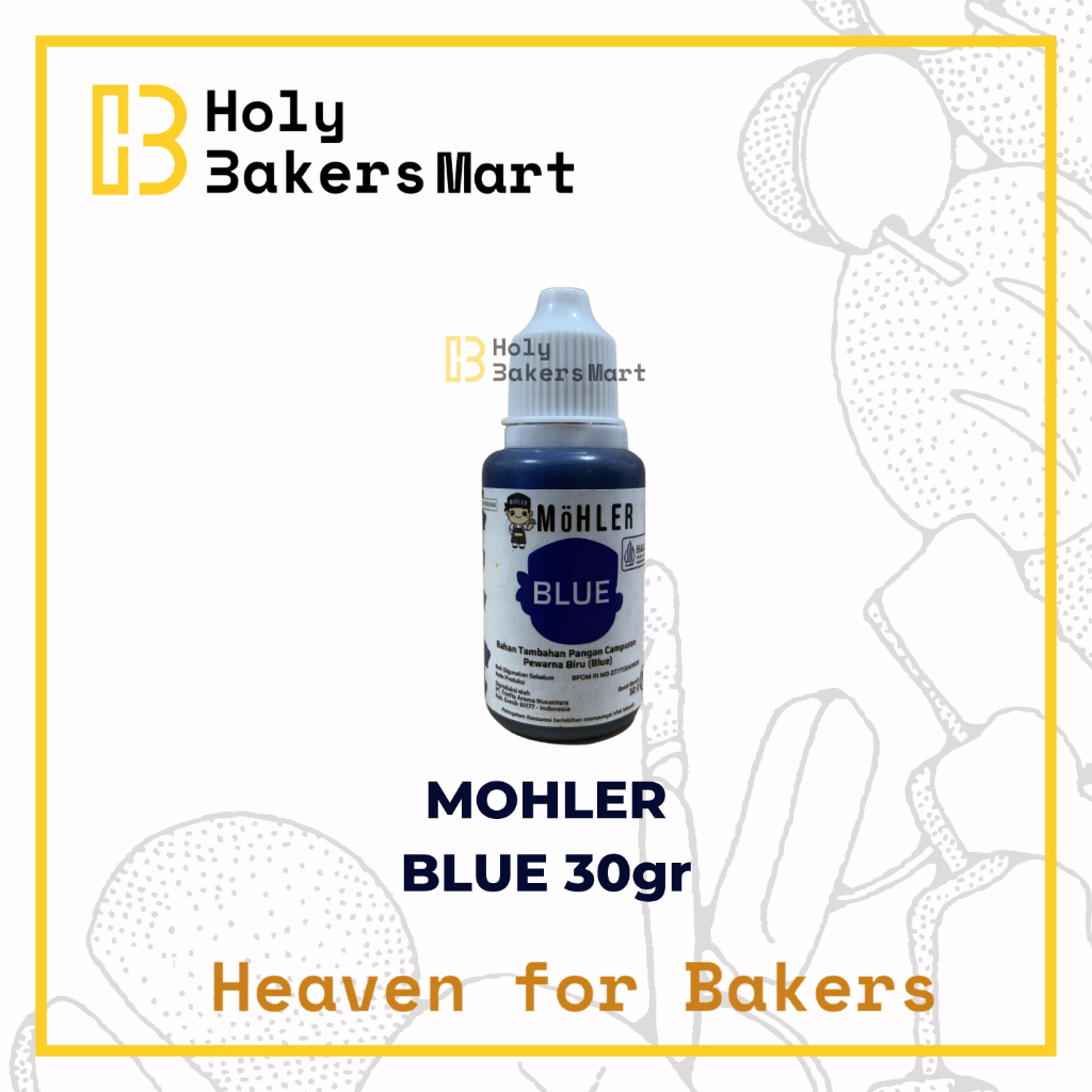 

MOHLER BLUE 30GR / PEWARNA MAKANAN / BLUE
