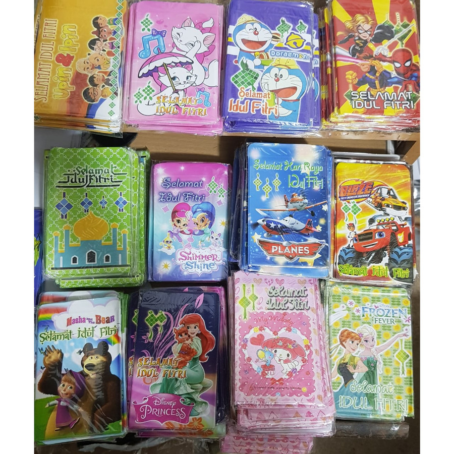 

Amplop lebaran ukuran M isi 10 lembar uang siack masjid ATM Kartu