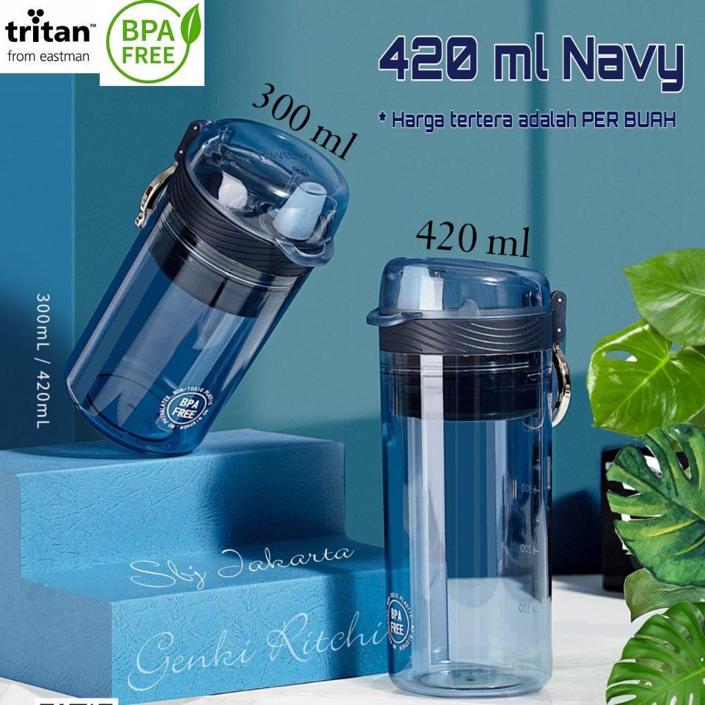 BOTOL MINUM TRITAN BPA FREE LUXURY TRITAN SHAKER KAPASITAS 420ml SB-88