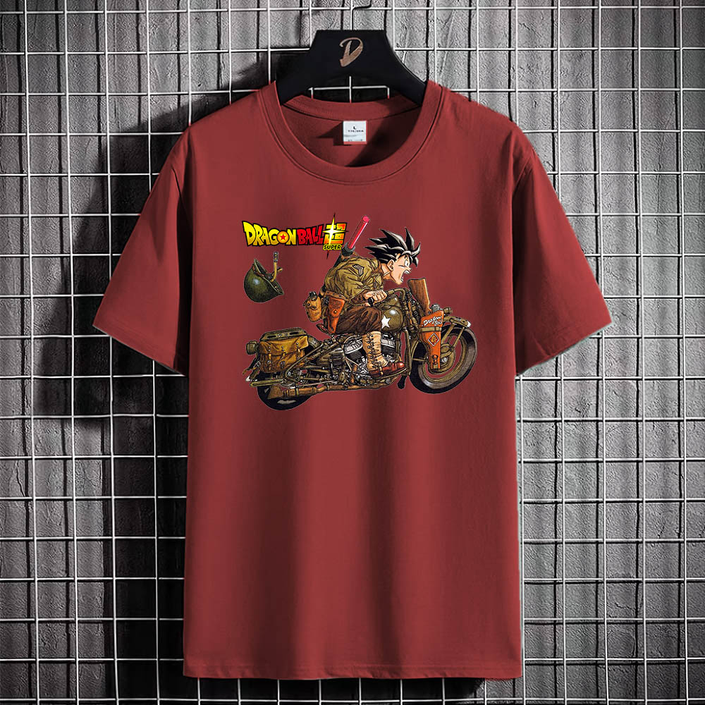 Kaos Tshirt Pria Baju GOHAN RIDE Distro Basic Lengan Pendek Cowok Kasual DTF