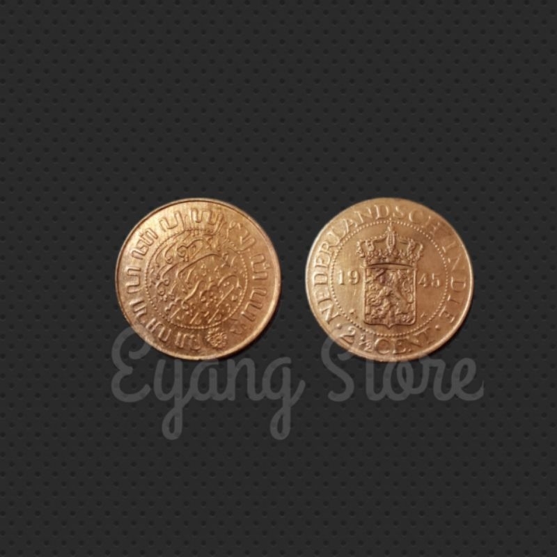 Koin 2.5 Sen Belanda tahun 1945