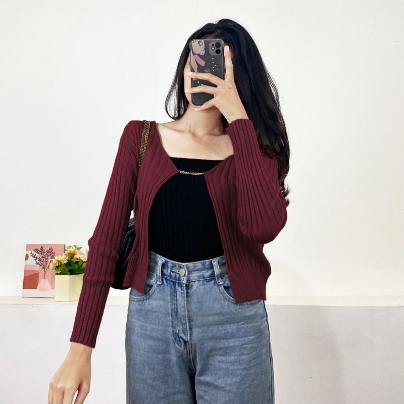 DIANA KNIT CHAIN CARDIGAN