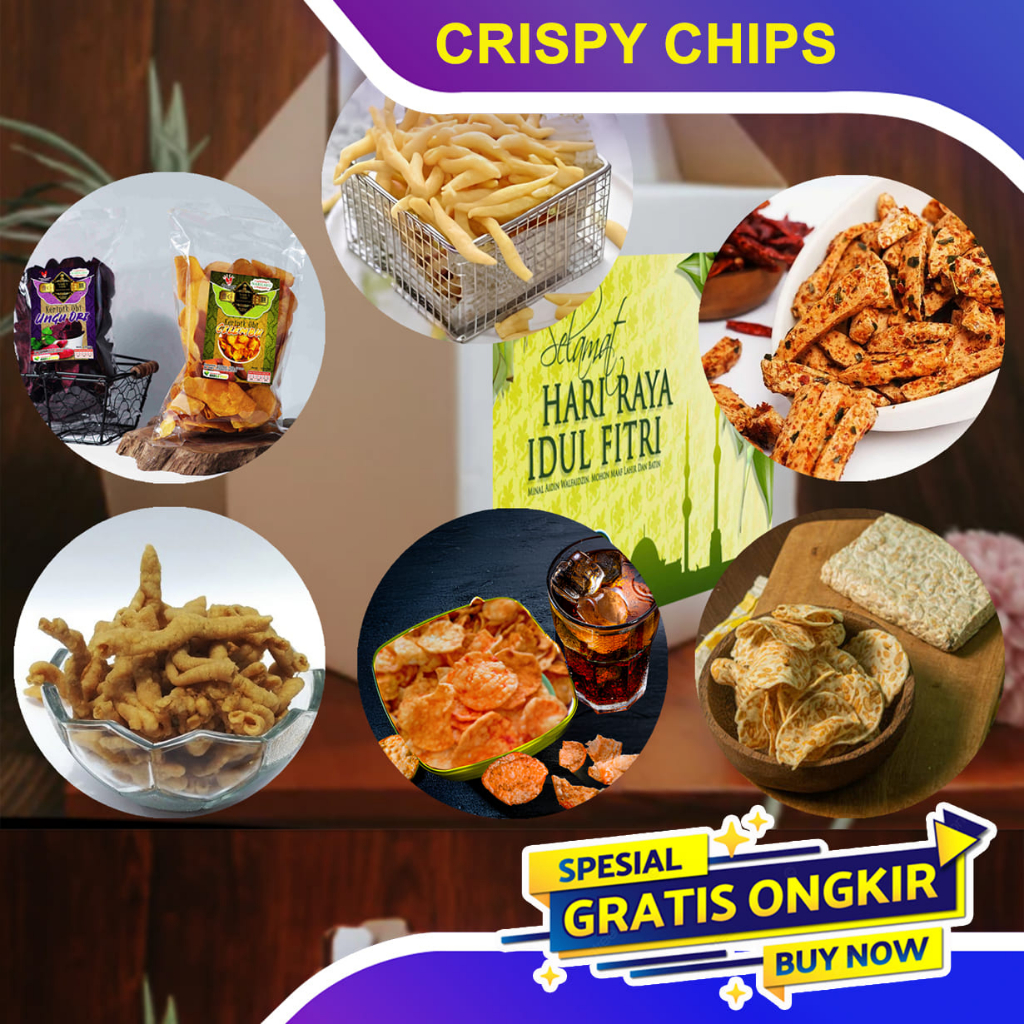 

PROMO OLEH-OLEH HAMPERS Paket CRISPY CHIPS isi 12 pak FREE BOX