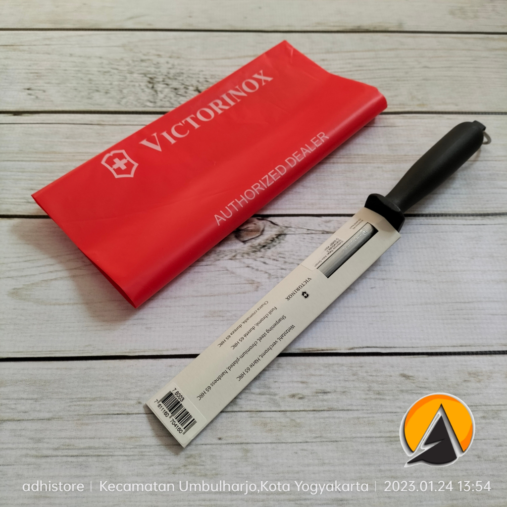 Pengasah pisau  victorinox sharpening steel original 18 cm 7.8003