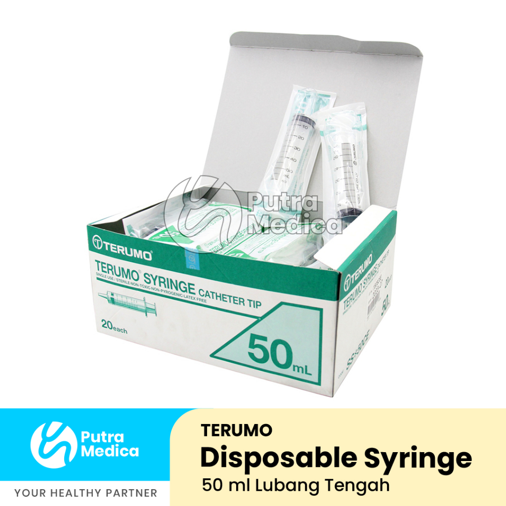 Terumo Spuit 50ml [Lubang Tengah] / Syringe