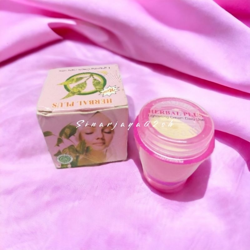 (ecer ) CREAM HERBAL PLUS ORIGINAL BPOM WHITENING CREM 2 IN 1