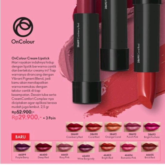 NEW Oncolour Cream Lipstick Mini