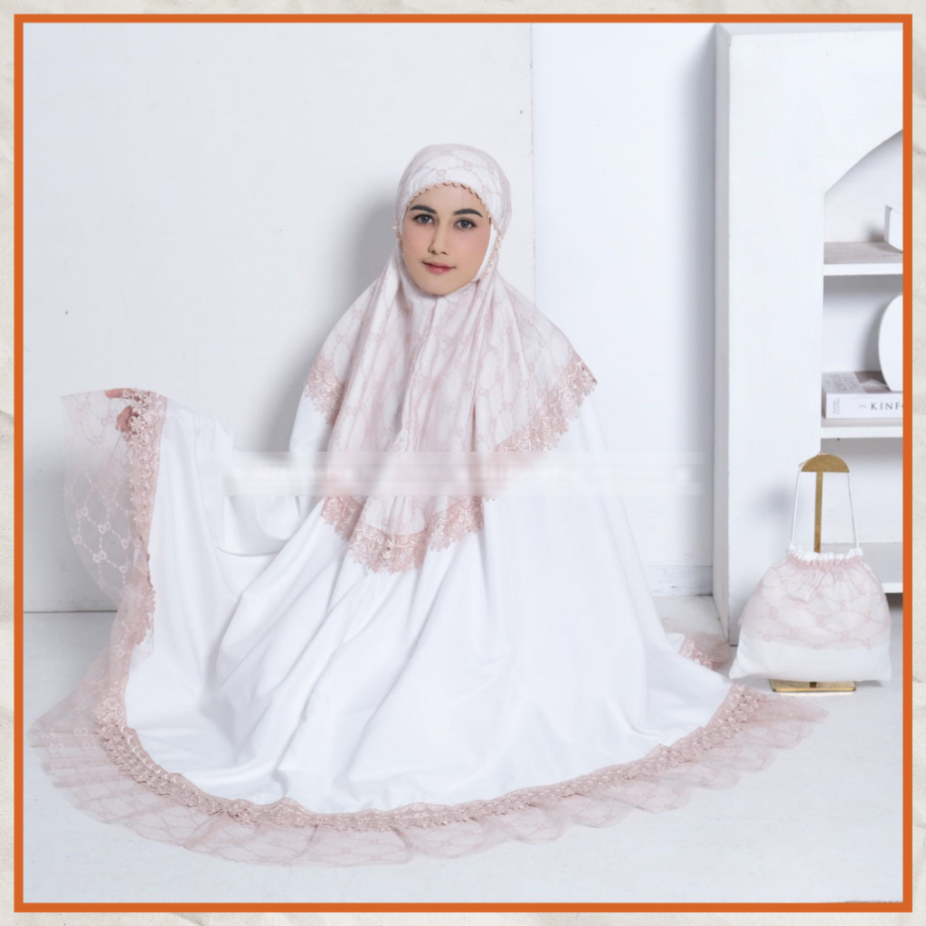 Ezpata Mukena Wanita Jumbo Katun Premium Renda Brukat Tile Rukuh Putusan Free Tas Cantik Terbaru 2023