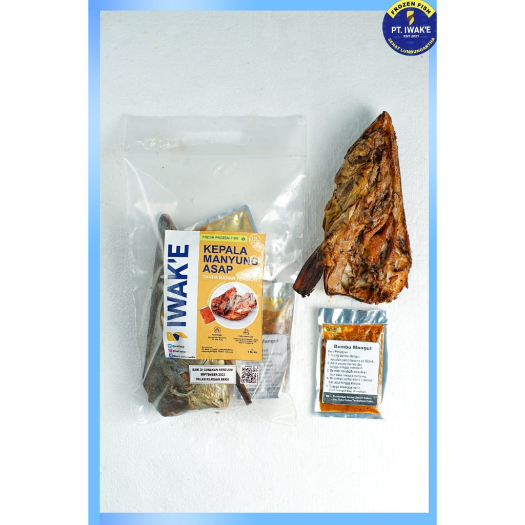 KEPALA IKAN MANYUNG ASAP 450GR SMOKED MANGUT FISH