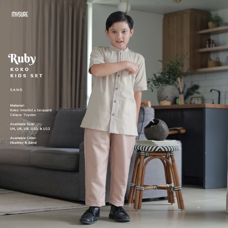 [BISA COD] TERBARU KOKO KIDS SET MYSURE KOKO ANAK RUBY MYSURE / KURTA KIDS SET / SETELAN KOKO ANAK P