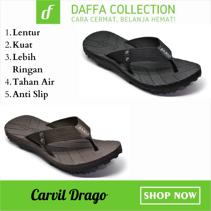 Sandal Japit Pria Terbaru Casual Karet Lentur Original Sendal Jepit Slide Cowok Laki2 Dewasa Carvil 