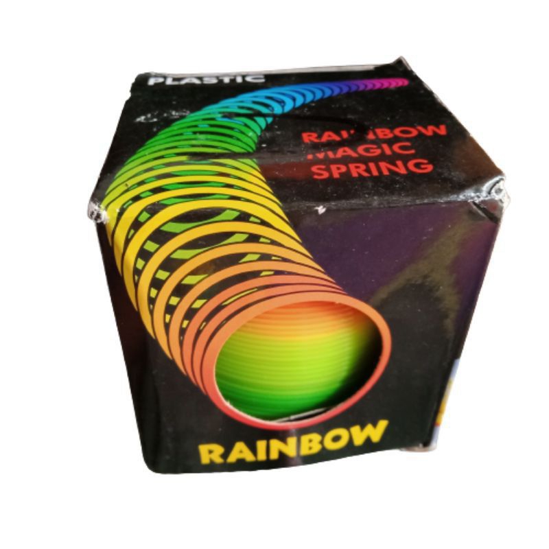 mainan spring rainbow/spring warna