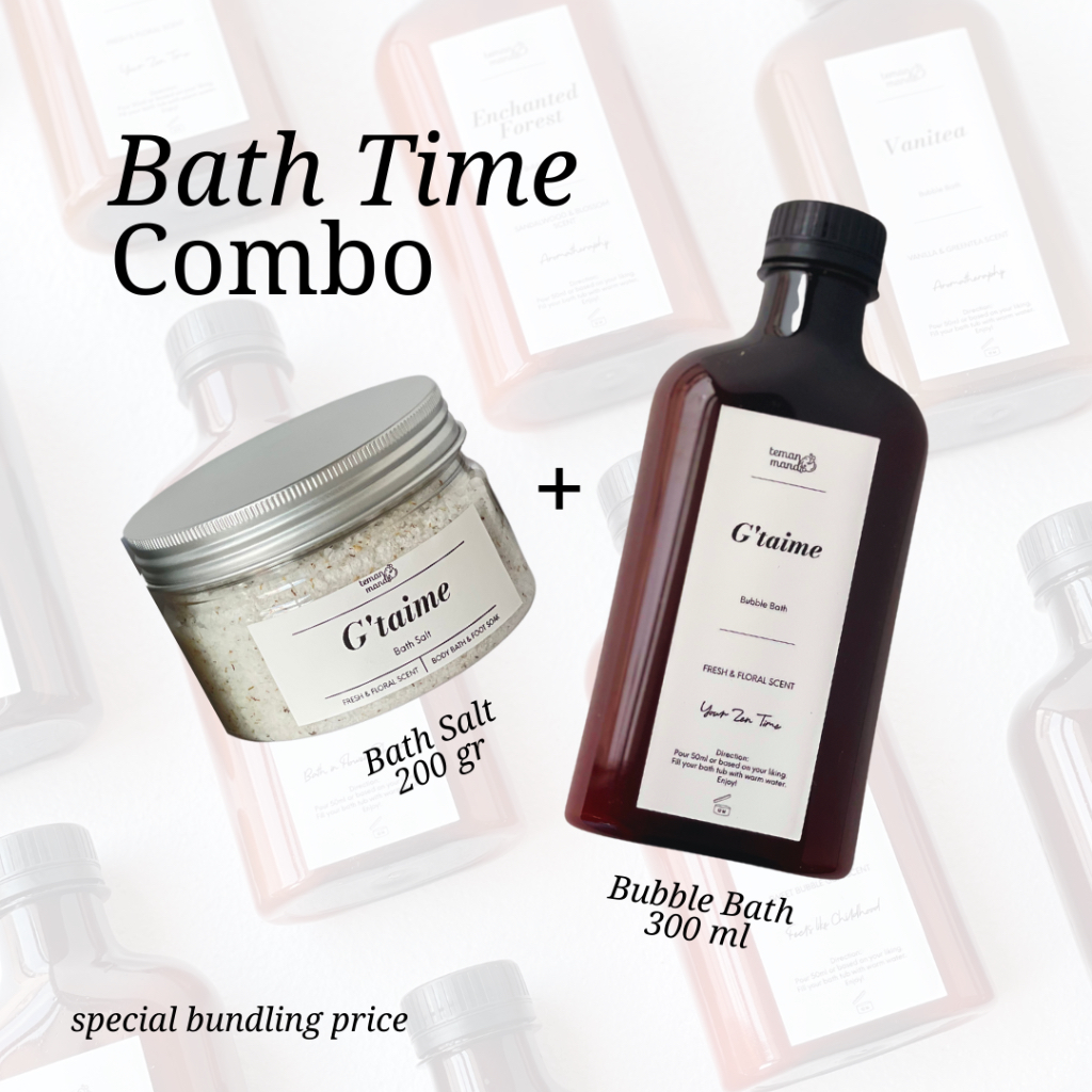 Bath Time Combo Bubble Bath Bath Salt Bundling Paket Hemat