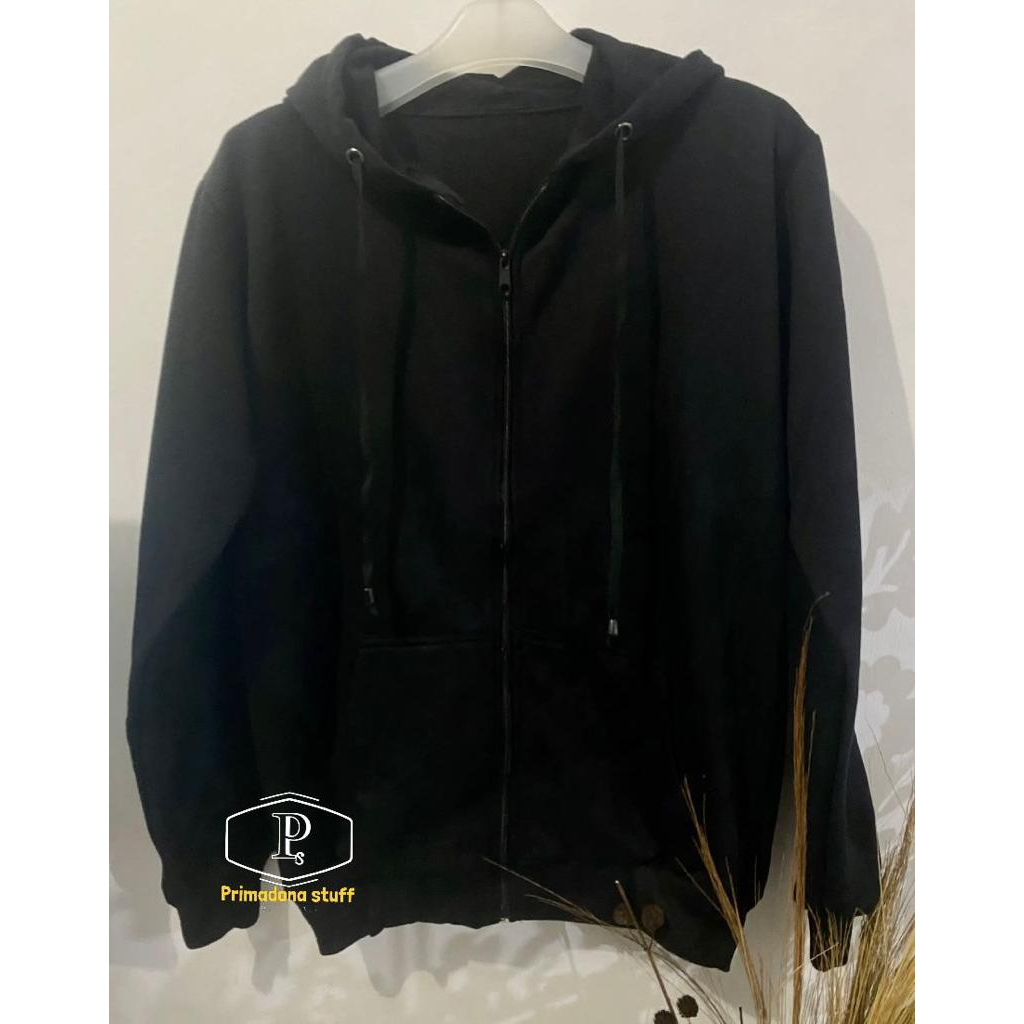 Zipper Polos Wanita Pria Bahan Fleece Size ALLSIZE fit to XL