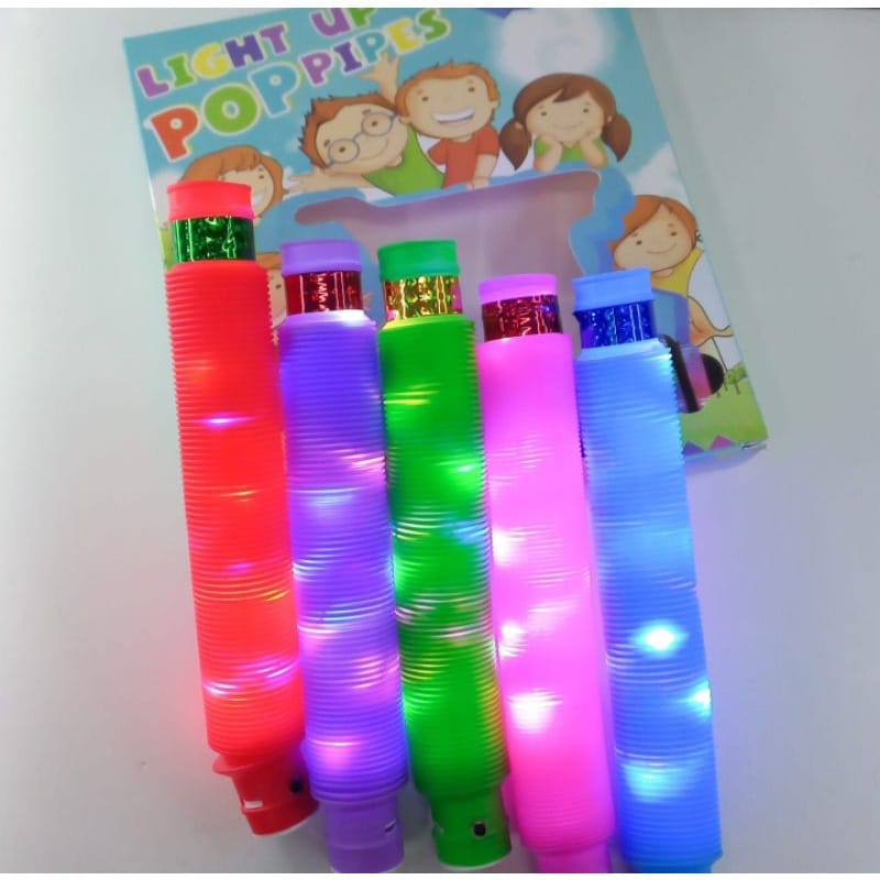 `ღ´ PHINKL `ღ´Selang pipa lampu led mainan anak lagi viral