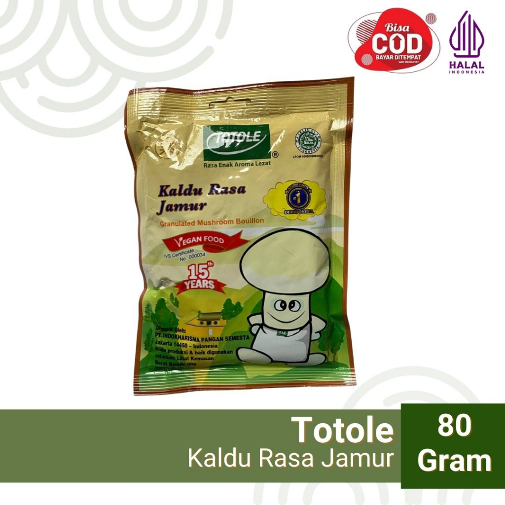 

Kaldu Jamur Totole 80gr - Kaldu Jamur Vegan - HALAL