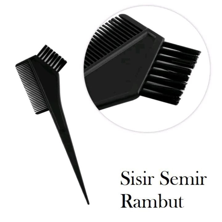 `ღ´ PHINKL `ღ´ Kuas cat sisir hitam aplikasi semir rambut plus sikat