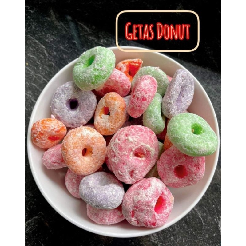 

SNACK GETAS DONUT LONJONG WARNA WARNI KERING 1KG