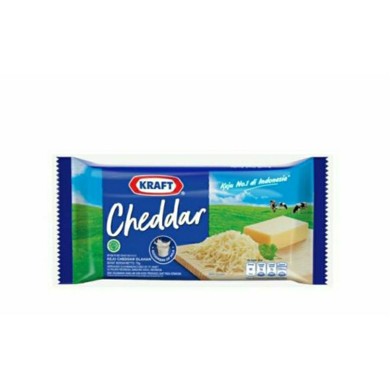 Keju Kraft Cheddar kemasan Foil 70gr