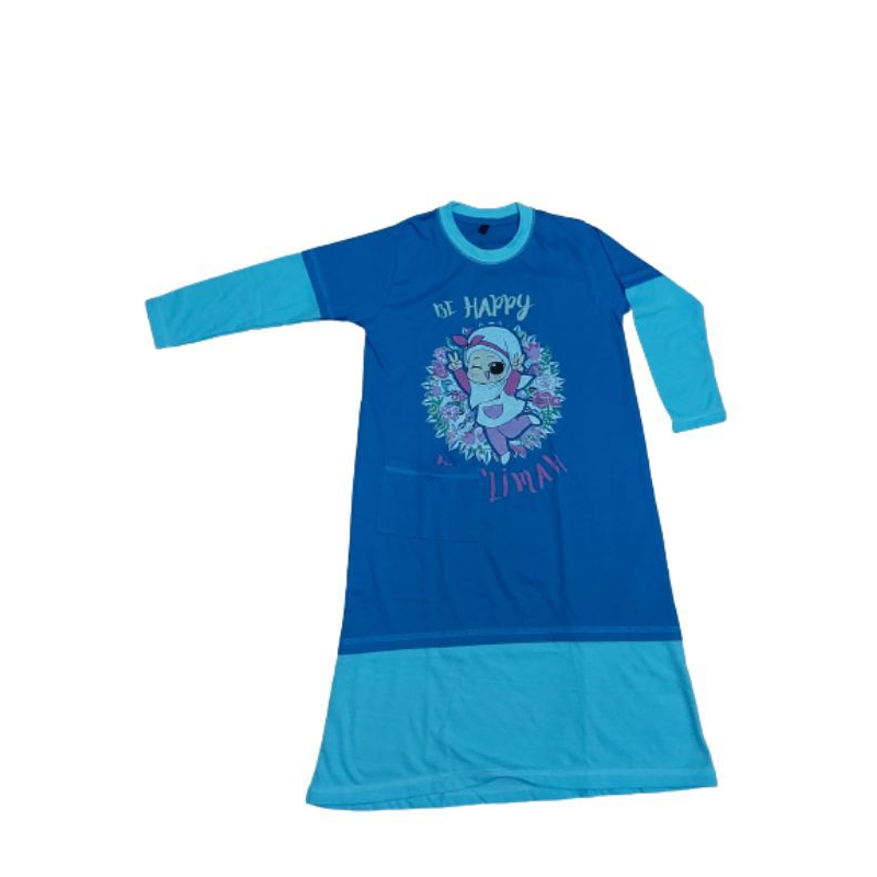 dress anak gamis anak baju anak kartun biru butik
