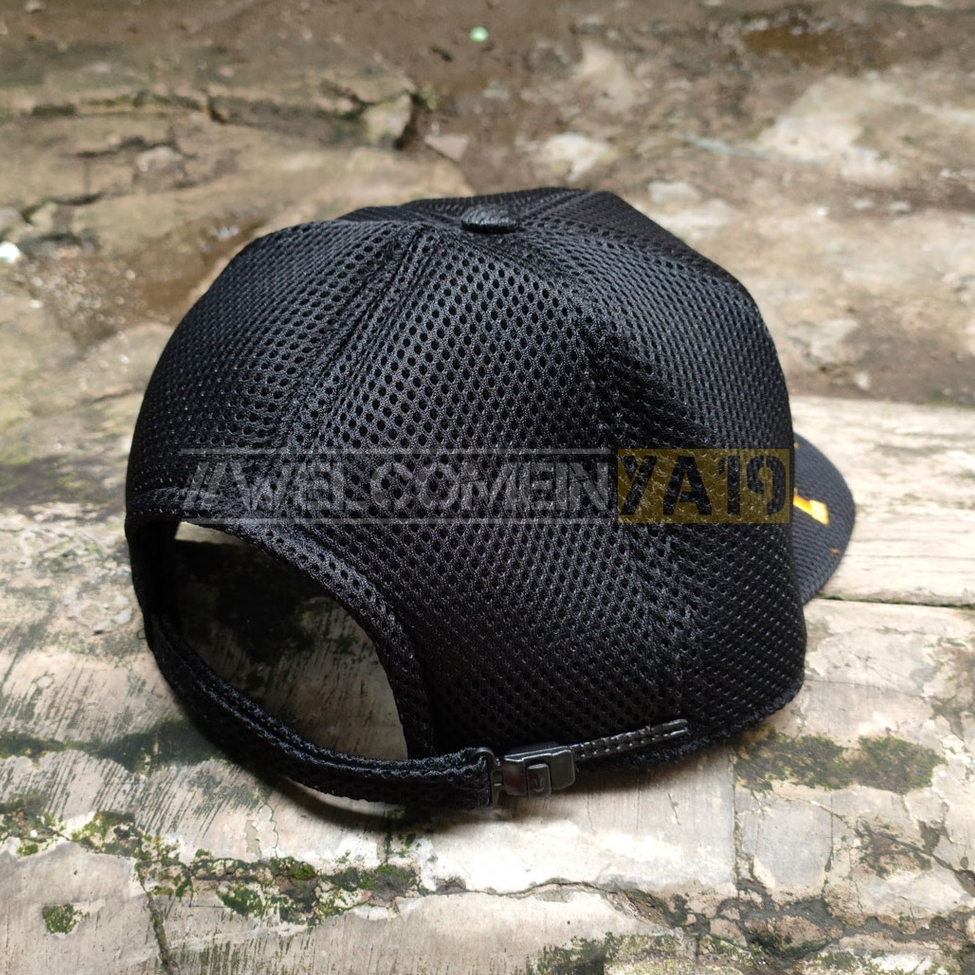 Topi Jaring Tiga Logo FKPPI TNI POLRI Hitam