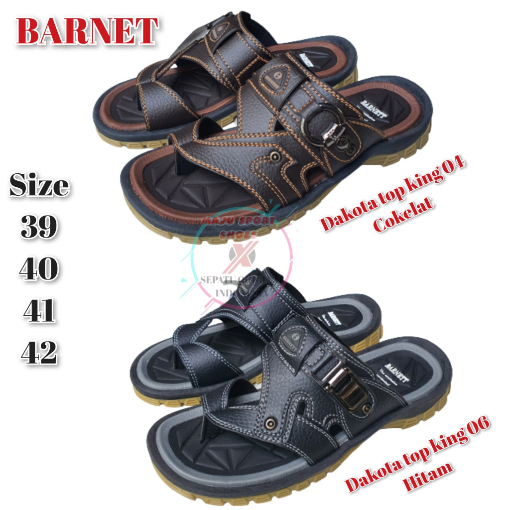 BARNETT DAKOTA TOP KING - SENDAL CASUAL PRIA SOL KARET BAND 2 JEMPOL