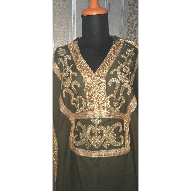 Dress kaftan mesir arab preloved