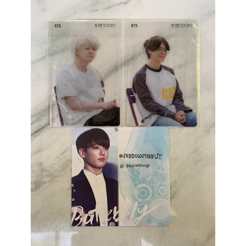 BTS SUGA Yoongi Jimin In the soop ver. 2 set photocard