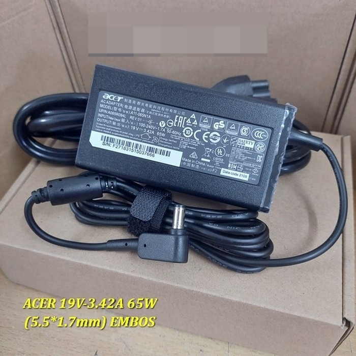 Adaptor Charger Laptop Acer Aspire 19v-3.42a Original Model New