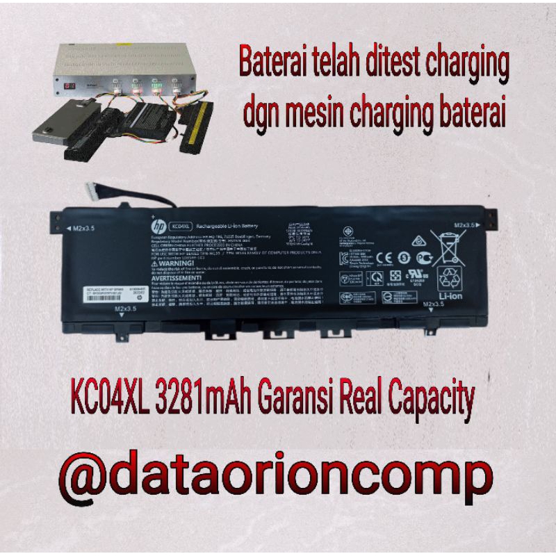 Baterai Battery HP HSTNN-DB8P HSTNN-IB8K KC04 KC04XL KC04053XL L08496-855 L08544-1C1 L08544-2B1 TPN-W133