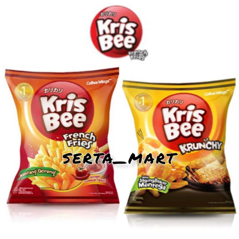 

Krisbee French Fries 68gr - Krisbee Jagung Bakar Mentega 75gr - Kris Bee