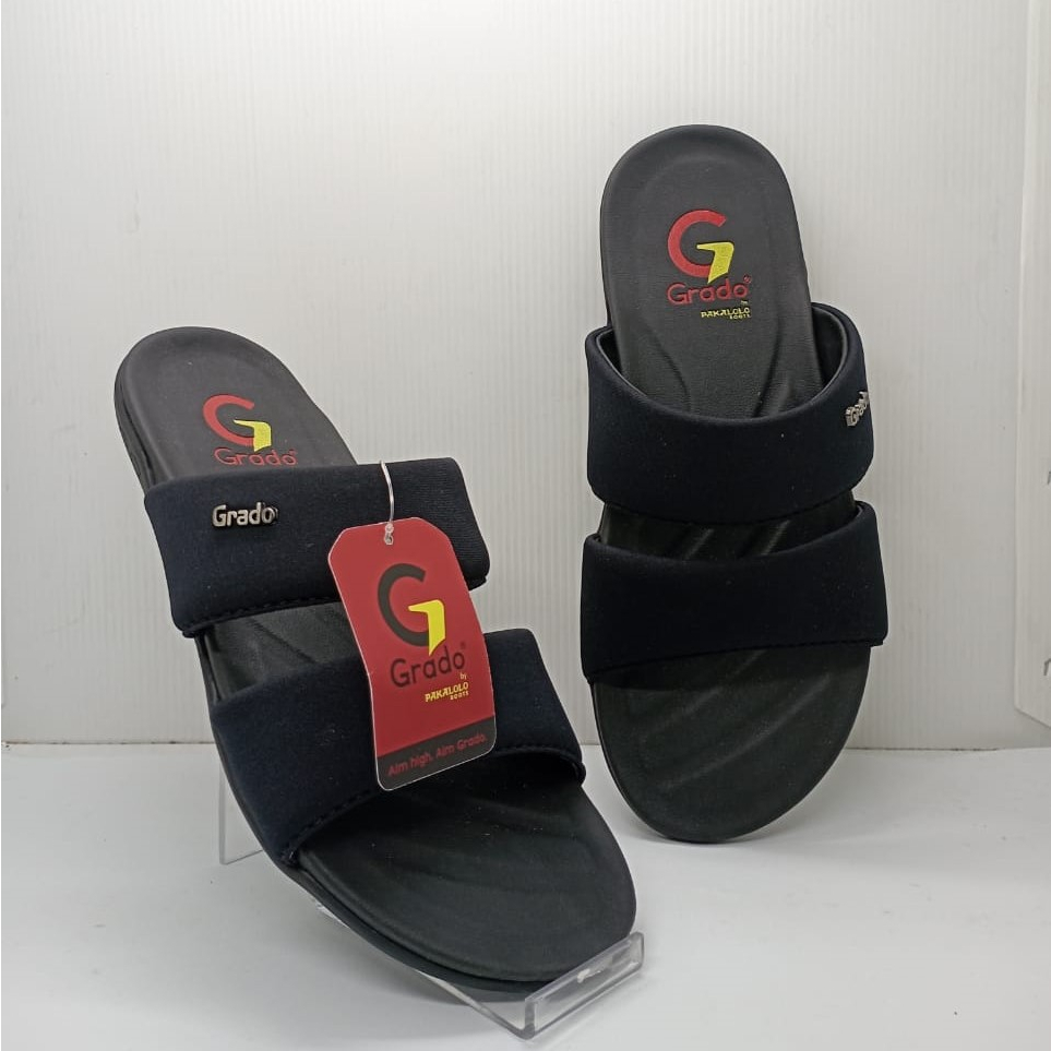Sandal Pria Grado GBC02 Hitam.Sandal Original Grado By Pakalolo