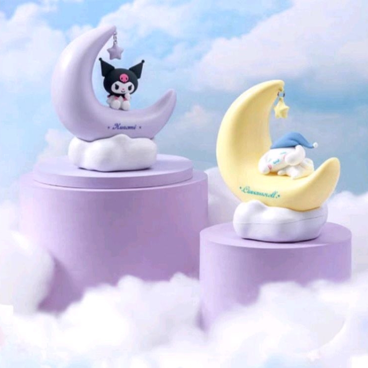 Lampu Tidur Sanrio / Lampu Meja Kuromi / Lampu Kamar Cinnamoroll / Hiasan Sanrio ORI Miniso / Lampu 