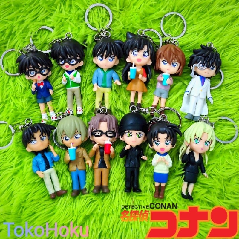 Gantungan Kunci Detective Conan Action Figure Anime Keychain