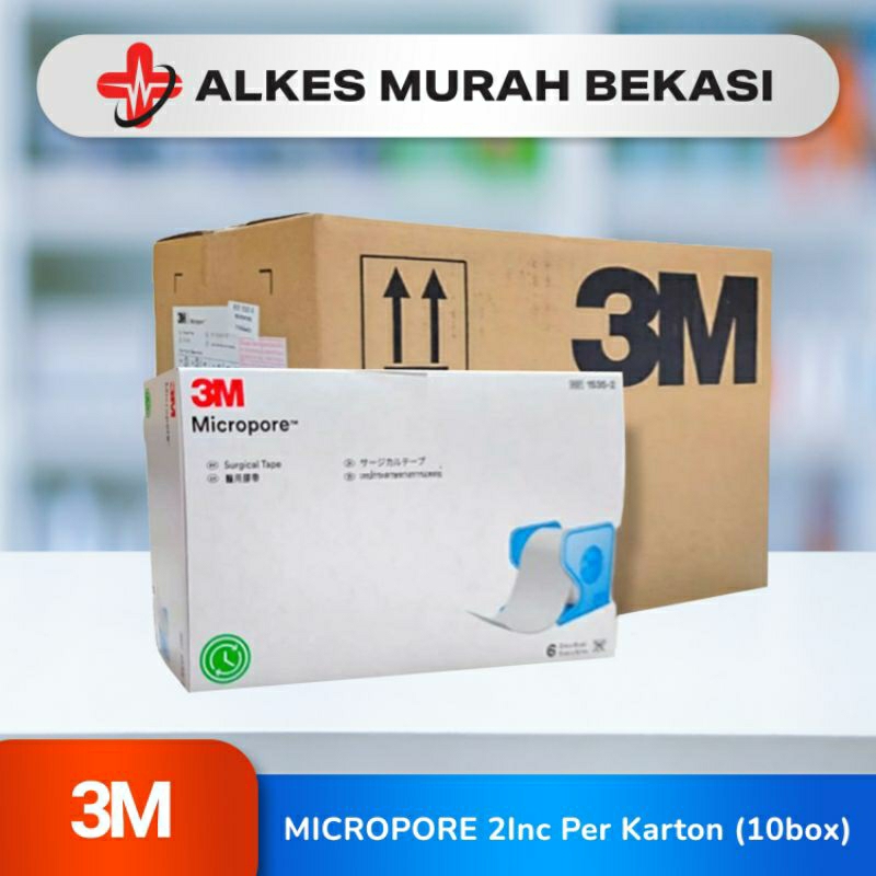 MICROPORE 1/2 INC / 1INC / 2INC PER KARTON